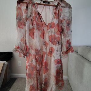 ISABEL MARANT Mainline  "Rieti" Floral Print Dress SZ 40 S M